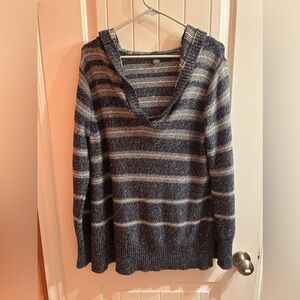 Eddie Bauer striped v-neck sweater